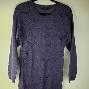 Vertigo Lacey Long Wool Blend Sweater